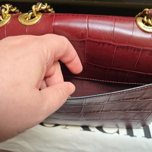 Coach Madison C6288 Shoulder Bag Wine Burgundy - Picture 10 of 14